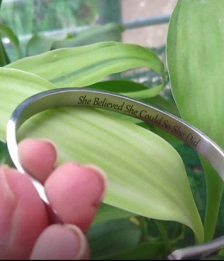 Pure Silver Hand Cuff- Engraved