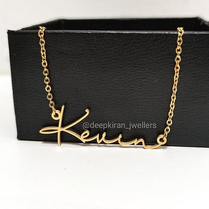 Signature Font Name Necklace