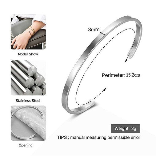 Hand Cuff- Both Side Engraved