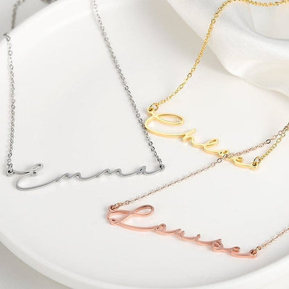 Signature Font Name Necklace