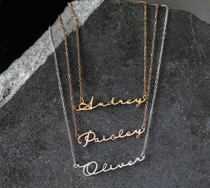 Signature Font Name Necklace