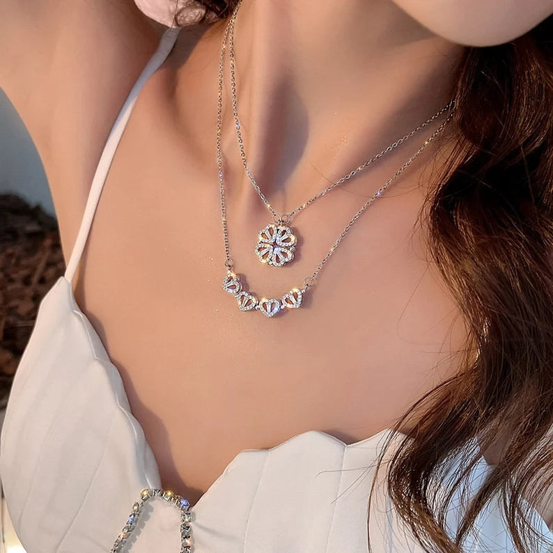 4 Heart Stone Necklace | 2 Varients Minimalist Necklace