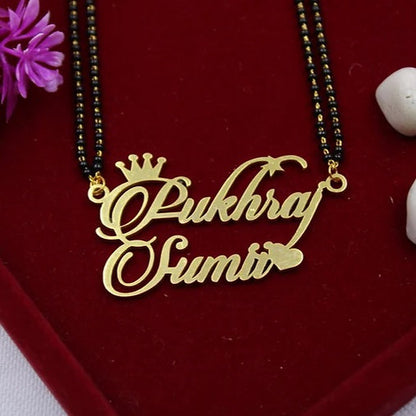 Cursive Name Chain  Mangalsutra