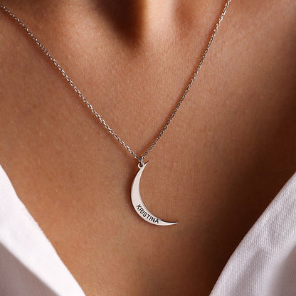 Moon Name Necklace