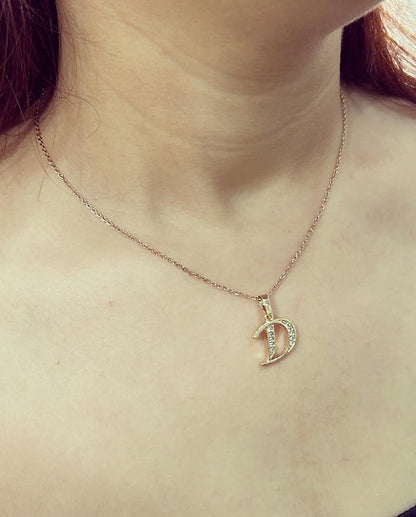 Initial Necklace | Stone Necklace