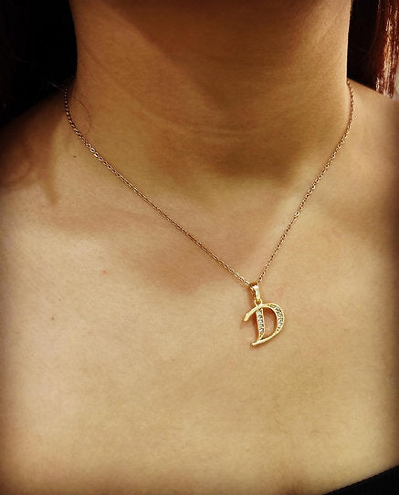 Initial Necklace | Stone Necklace