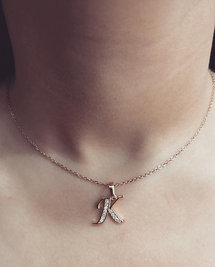 Initial Necklace | Stone Necklace