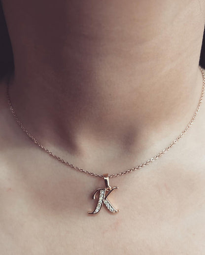 Initial Necklace | Stone Necklace
