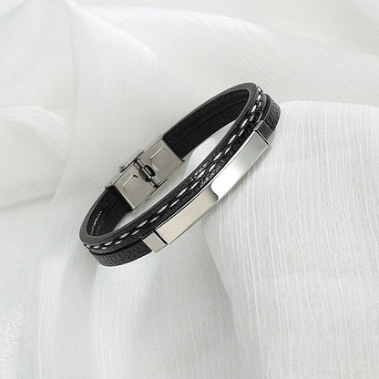 Leather Hand Bracelet | Name Bracelet