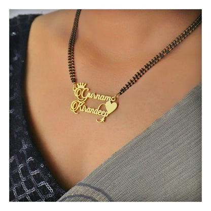Cursive Name Chain  Mangalsutra