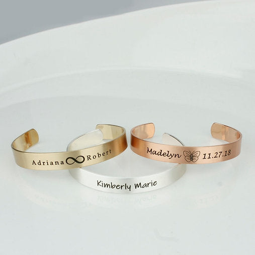 Leather Hand Bracelet | Name Bracelet