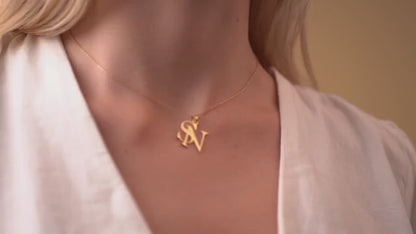 Initial Couple Name Chain / Mangalsutra
