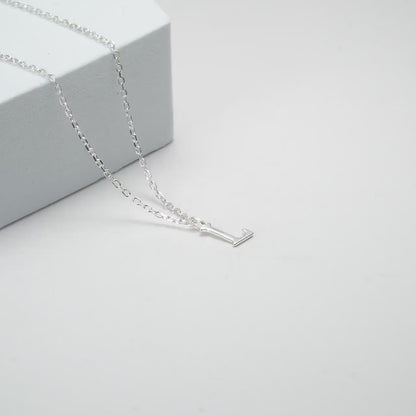 Alphabet Name Necklace | Silver Chain | 92.5 Pure Silver Necklace