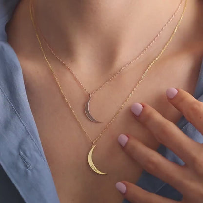 Moon Name Necklace